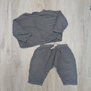 Zara Baby 9-12 Month Grey Gender Neutral Set